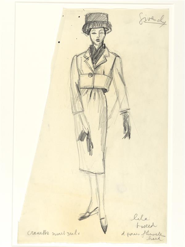Hubert de Givenchy - tailleur (van lila tweed)