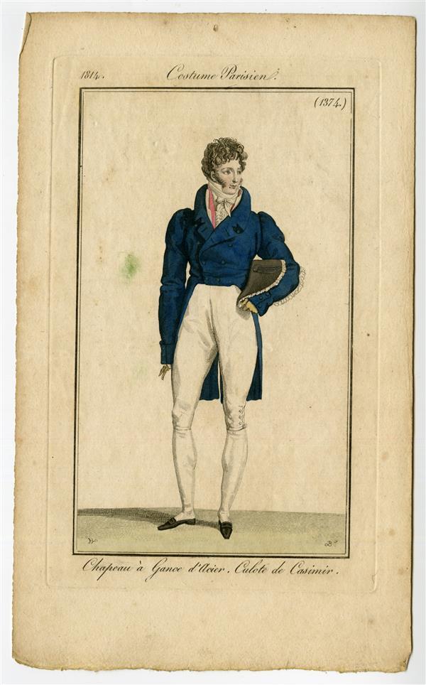 Costume Parisien 'Chapeau à Gance d'Acier. Culote de Casimir'