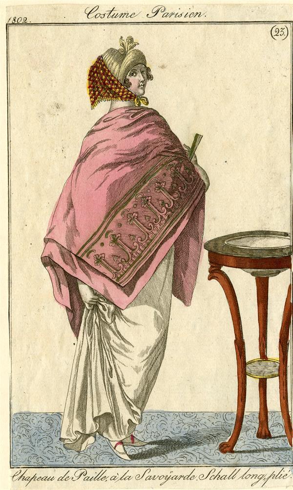 Costume Parisien 'Chapeau de Paille, à la Savoyarde. Schall louer plié'