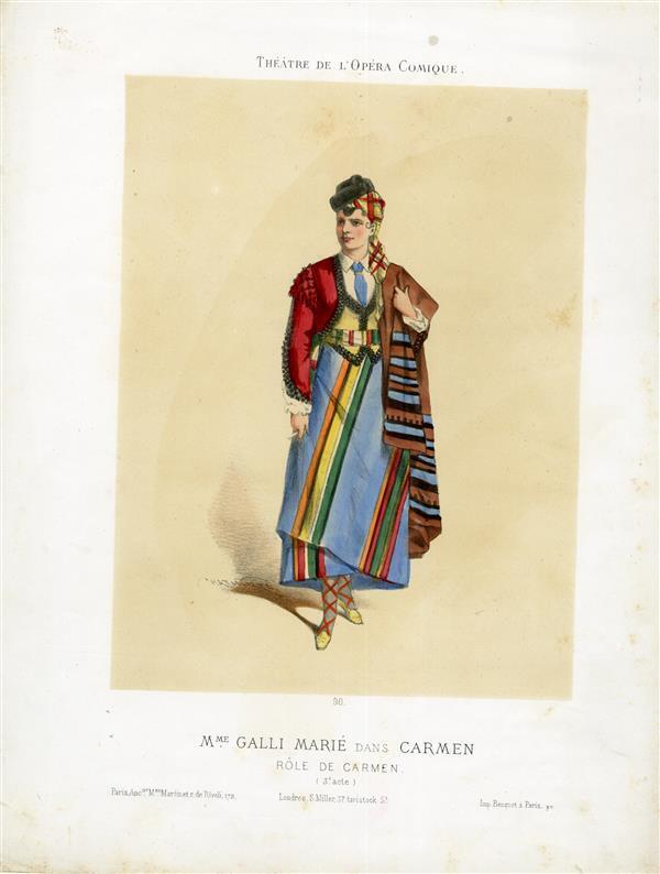 Mme Galli Marié dans Carmen, rôle de Carmen