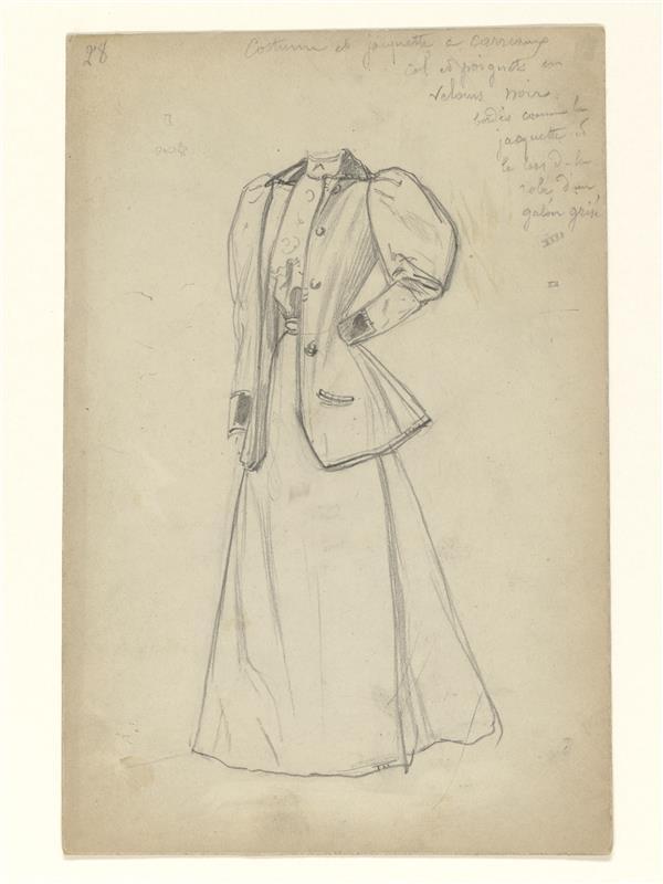 'Costume et jacquette à carreaux'