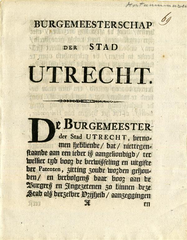 Burgermeesterschap der stad Utrecht
