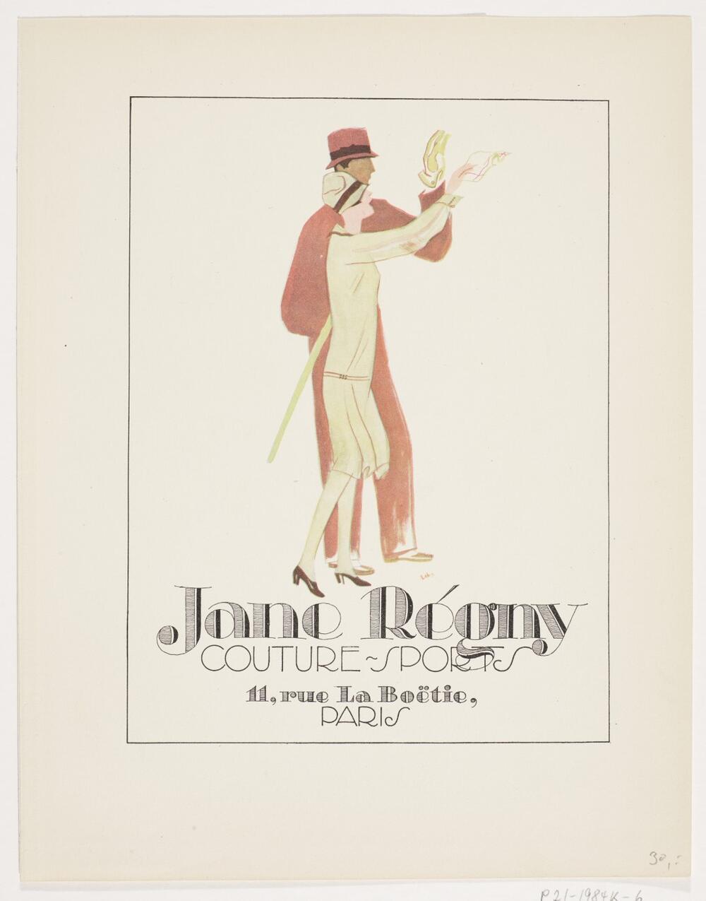 Jane Régny, Couture, Sports, Paris