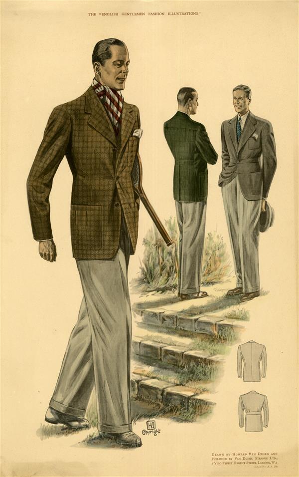 The English Gentlemen Fashion Illustrations