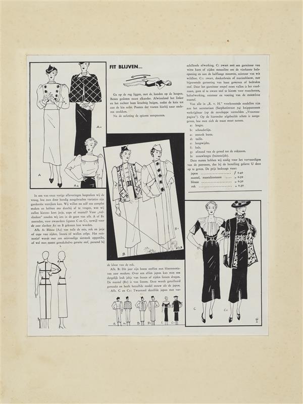 Ilustraties vrouwenblad R. v. H