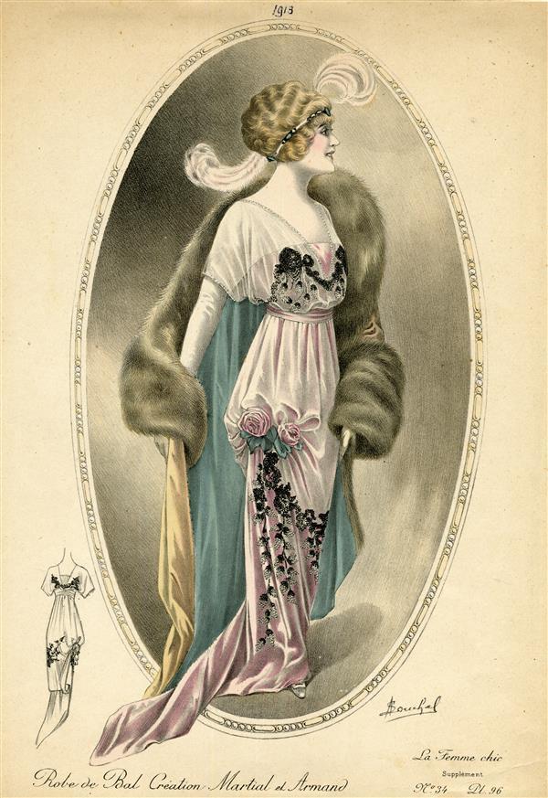 La Femme Chic, Robe de Bal Création Martial et Armand