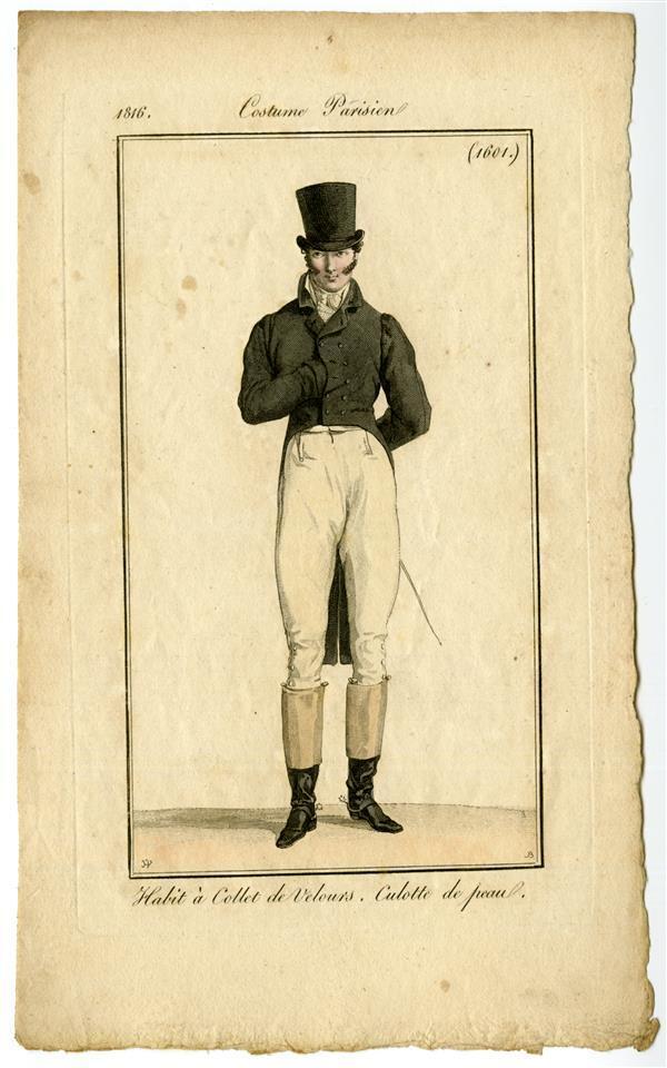 Costume Parisien 'Habit à Collet de Velours. Culotte de peau'