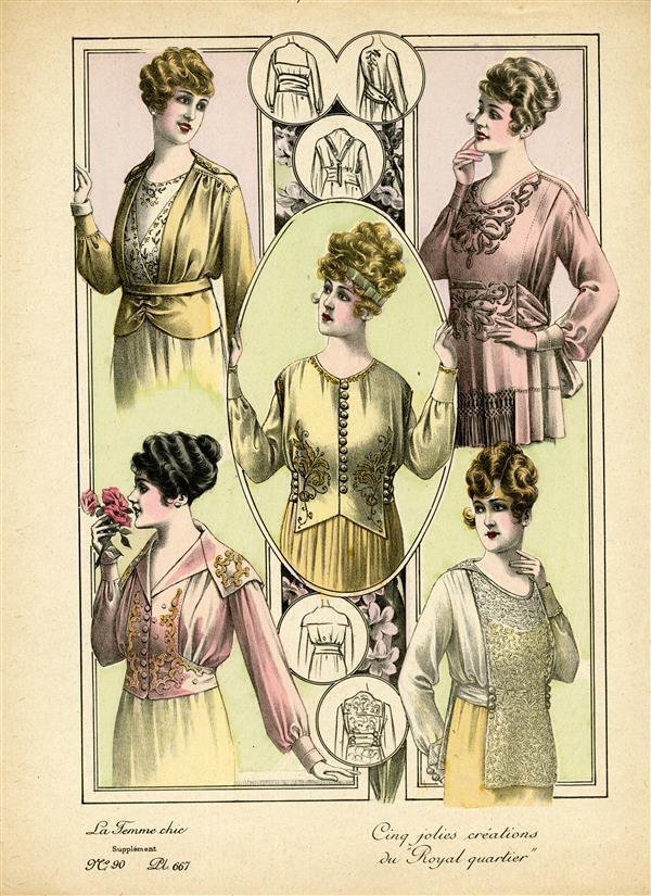 La Femme chic, Cinq jolies créations du 'Royal quartier'