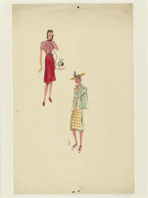 Twee vrouwenfiguren