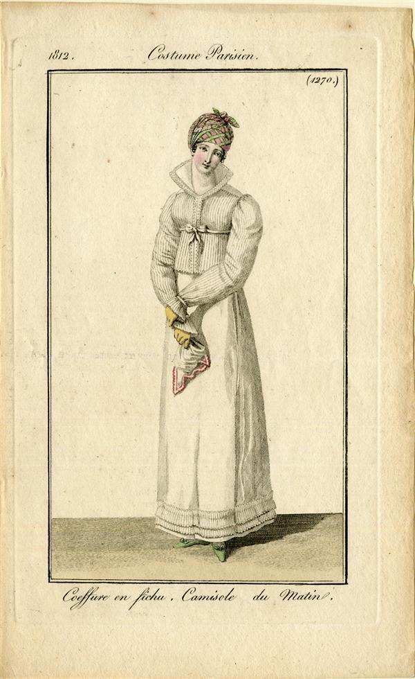 Costume Parisien 'Coiffure en fichu. Camisole du Matin'