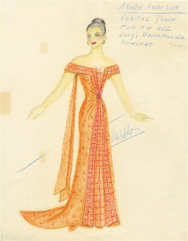 Recital gown for an all Luigi Dallapiccola concert