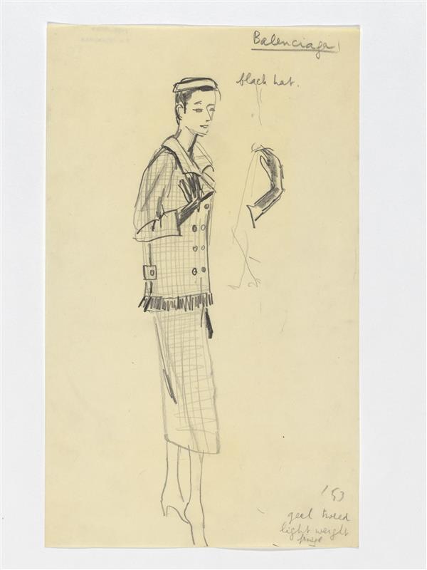 Balenciaga - (geel tweed) tailleur