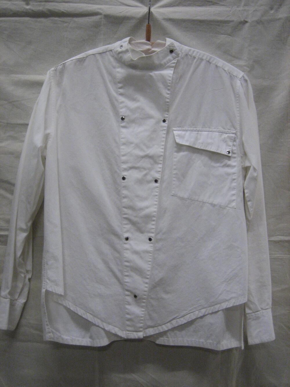 Blouse van wit katoen in uniform-look