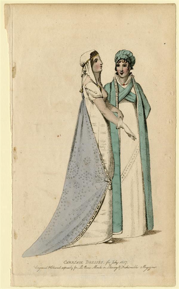 Carriage dresses for July 1807