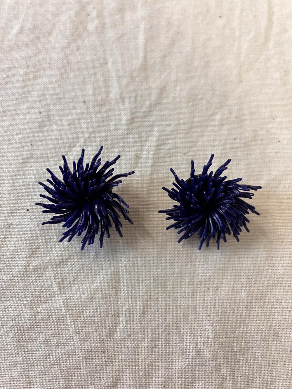 Oorclips, donkerblauwe staafjes
