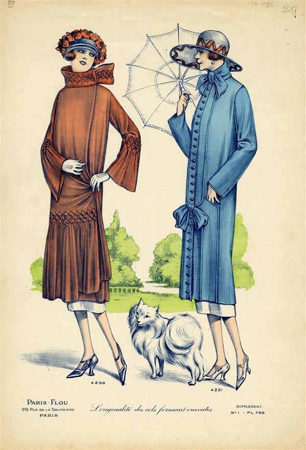 L'originalité des cols formant cravats