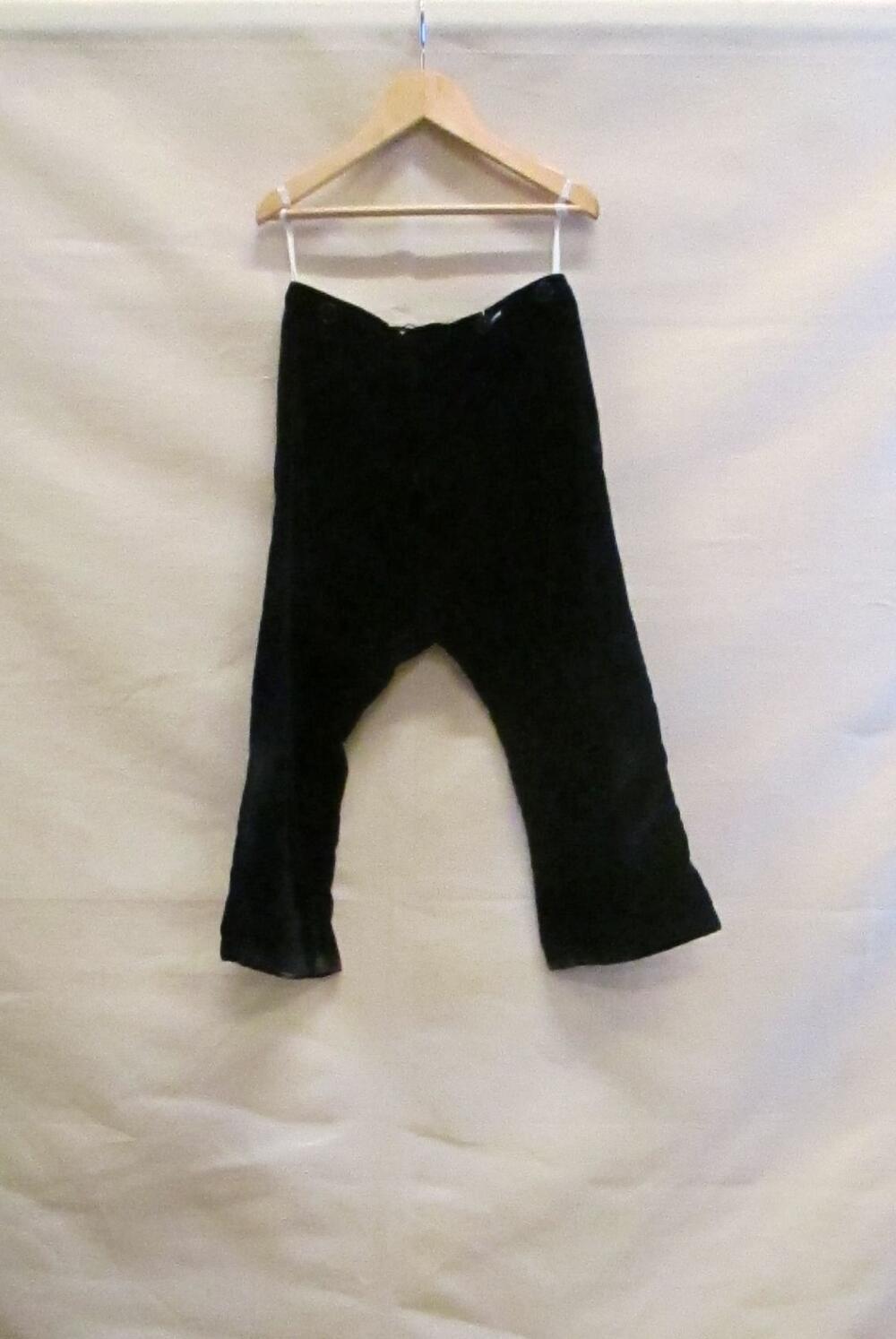Verkleedbroek voor bal masqué, '18de eeuw', van zwart fluweel