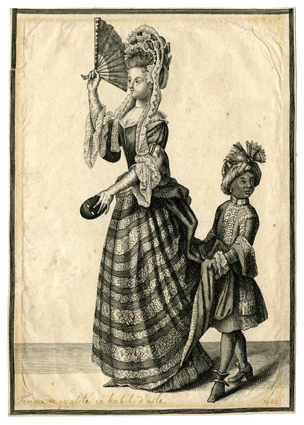 Femme de qualité en habit d'este