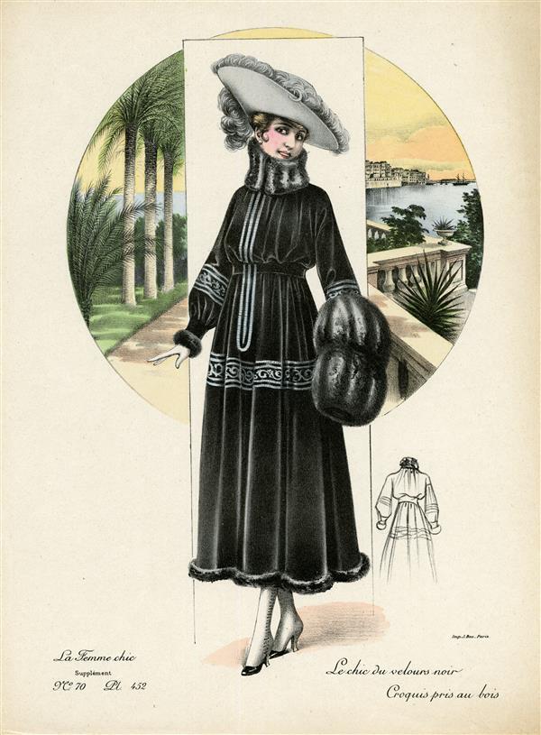 La Femme chic, Le chic du velours noir