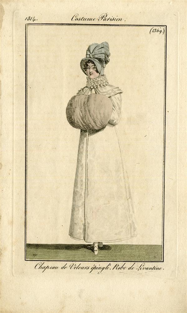 Costume Parisien 'Chapeau de Velours épinglé. Robe de Lévantine'