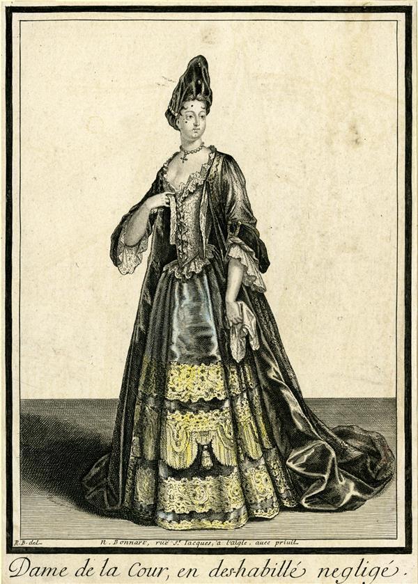 Dame de la Cour, en déshabille négligé