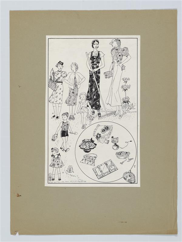 Ilustraties vrouwenblad R. v. H