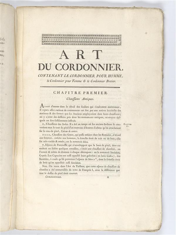 Art du Cordonnier