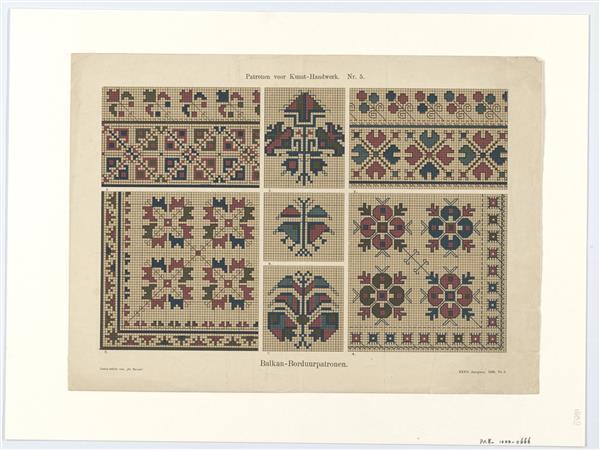 Patronen voor Kunst-Handwerk, Balkan-Borduurpatronen