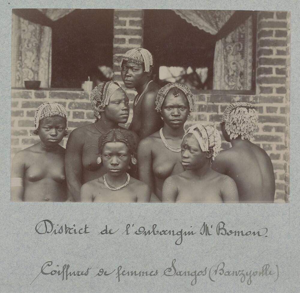 'Coiffures de femmes Sangos (Banzyville)'