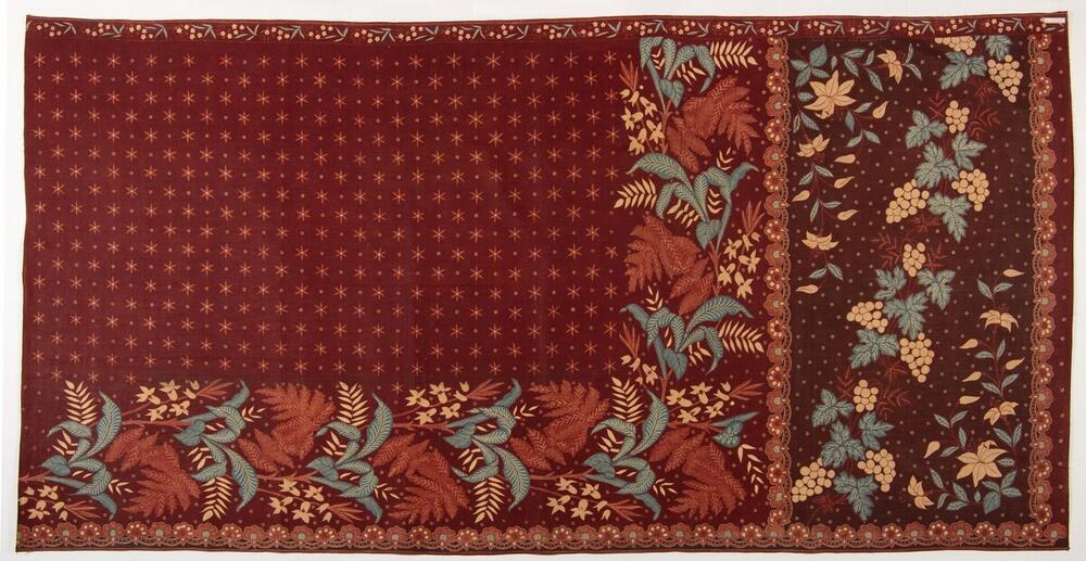 Gebatikte katoenen kokerrok