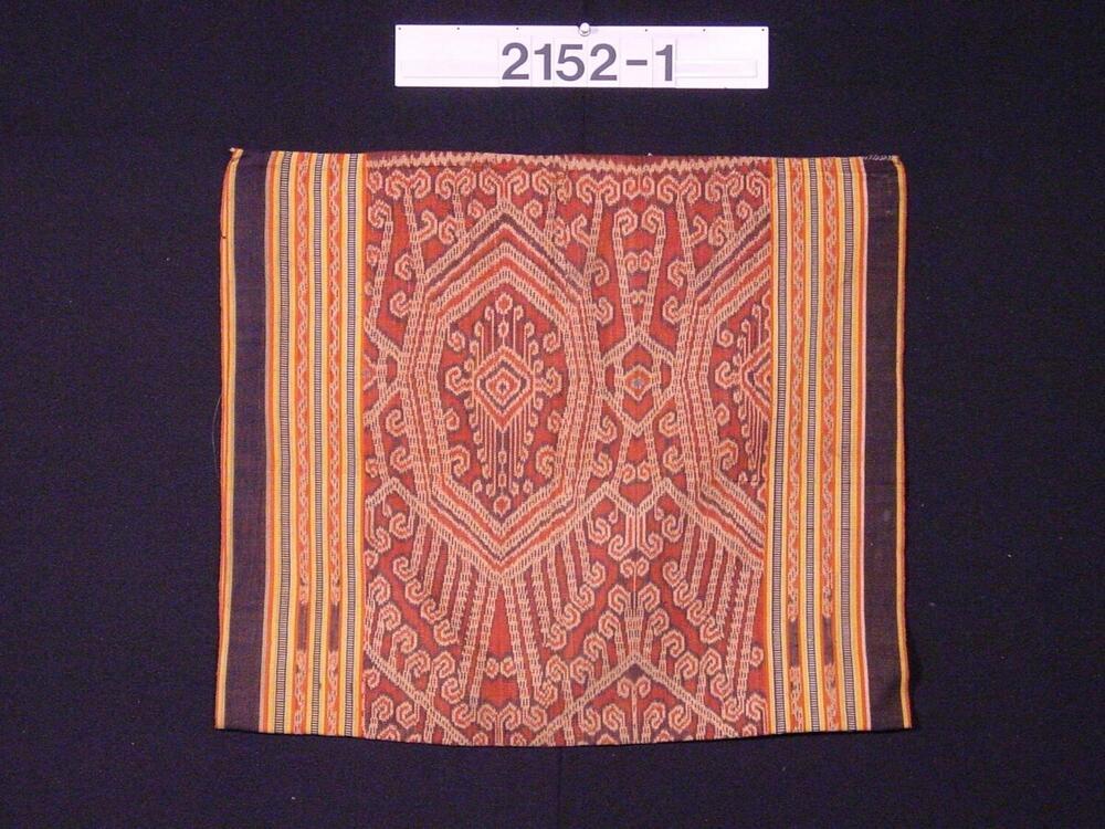 Kokerrok met ornament in ikat