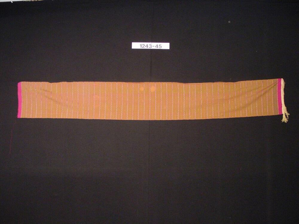 Katoenen borstdoek met ornament in gouddraad