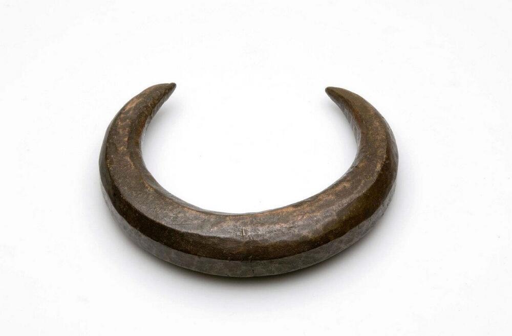 Bronzen ronde halsketting