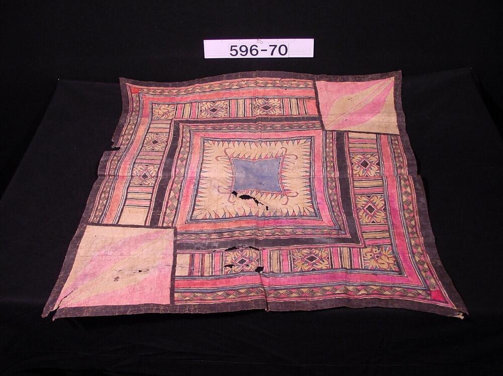Painted barkcloth headcloth