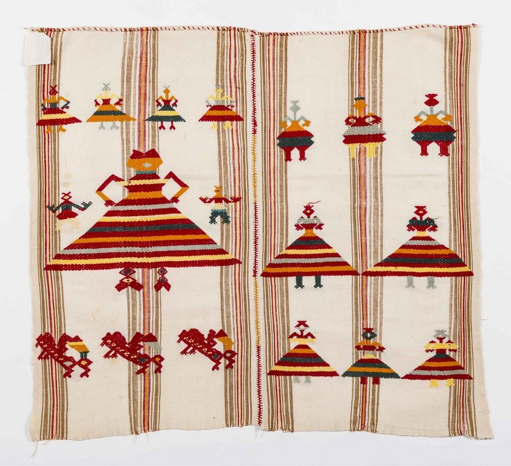Doek met menselijke figuren