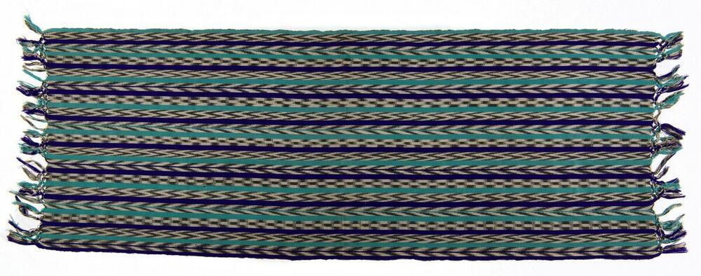 Gestreepte blauwe omslagdoek met Jaspe