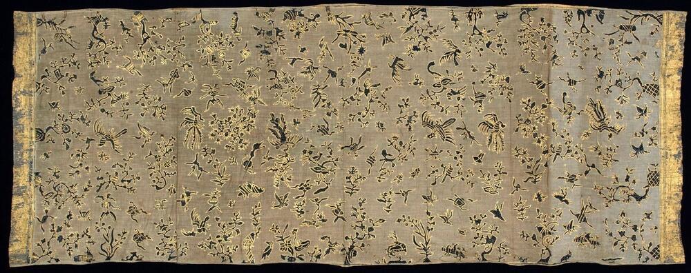 Doek versierd met bladgoud