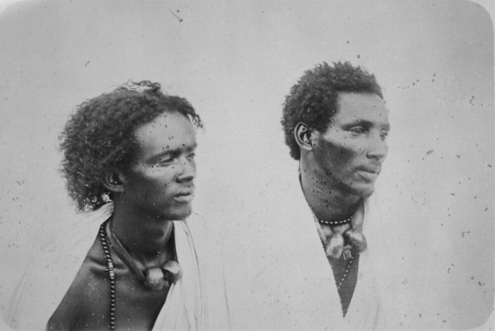 Portret van twee Somalische mannen