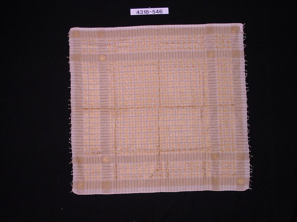 Geborduurde katoenen hoofddoek