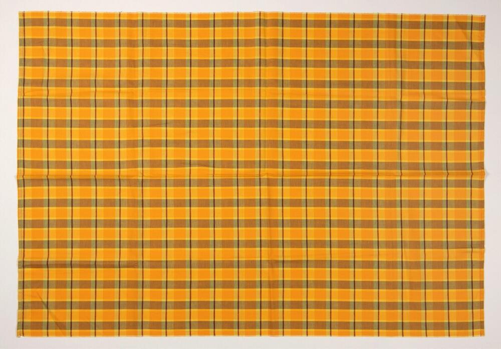 Geruite schouderdoek voor Marronmannen, in Nederland vervaardigd