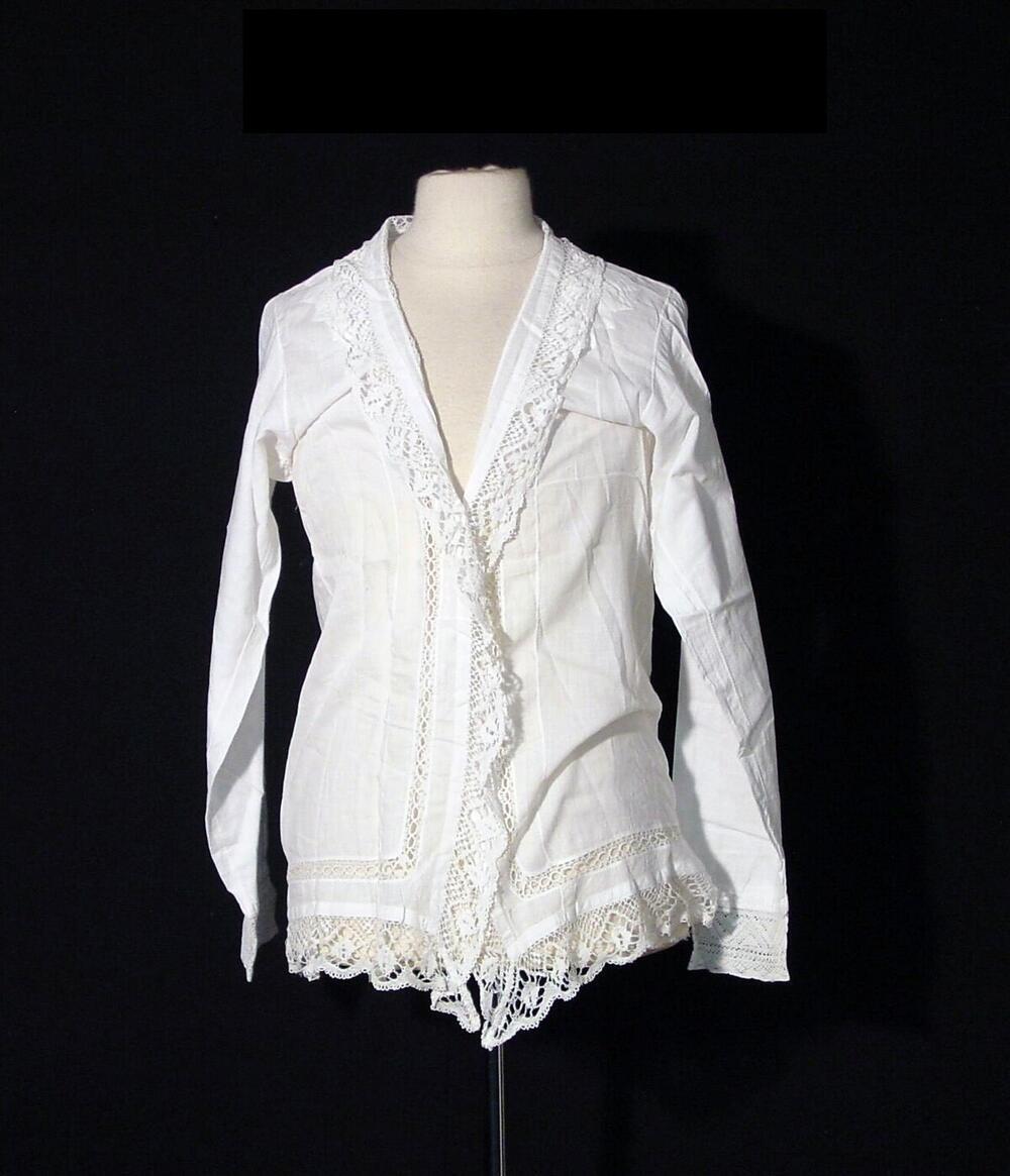 Katoenen blouse met kant