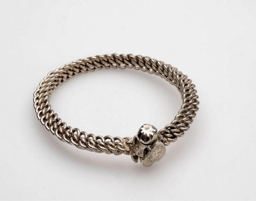 Armband van zilverlegering, als onderdeel van paar