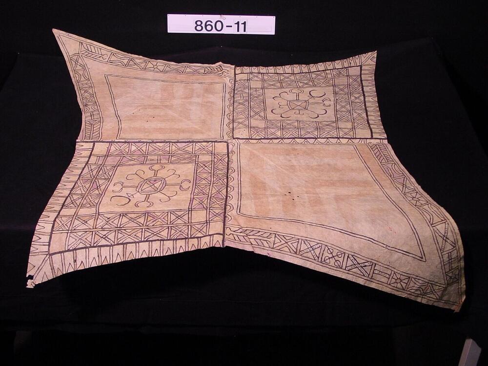 Beschilderde mannenhoofddoek van geklopte boombast