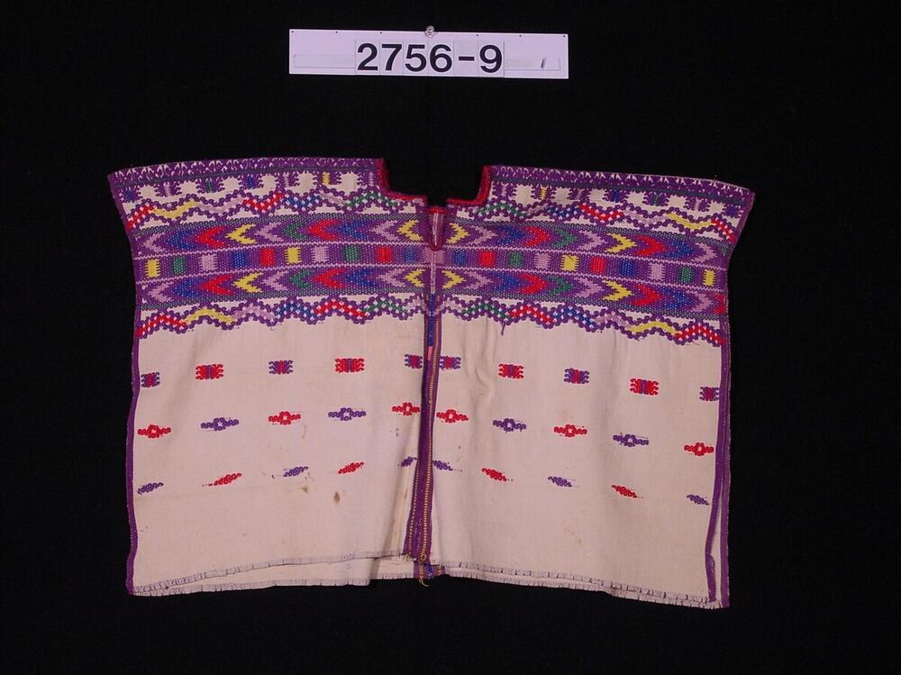 Katoenen kinderblouse met ingeweven motieven