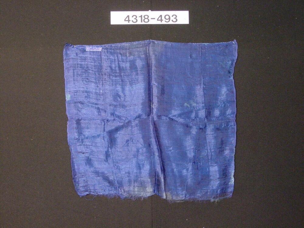Zijden blauwe doek
