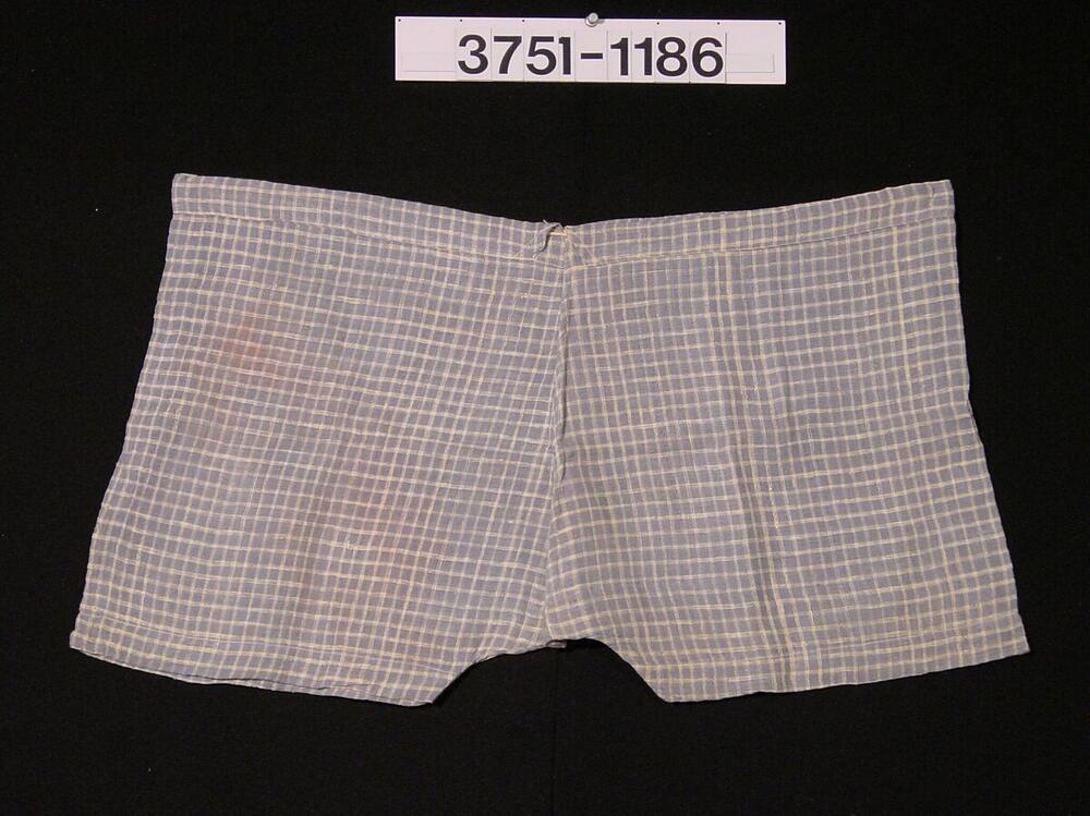 Geruite katoenen broek