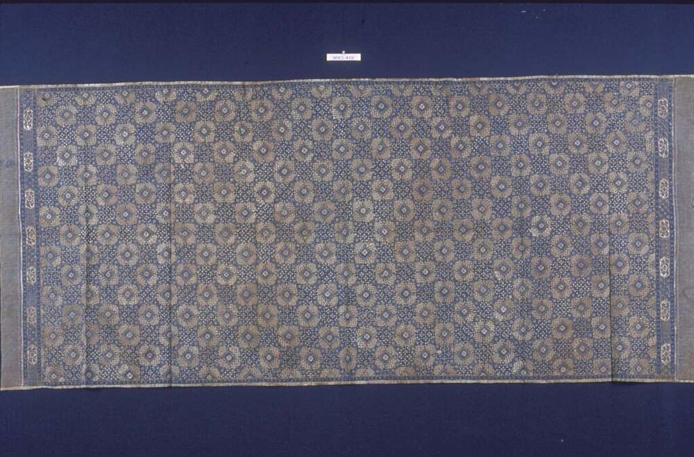 Katoenen schouderdoek met geometrische motieven en imitatie prada