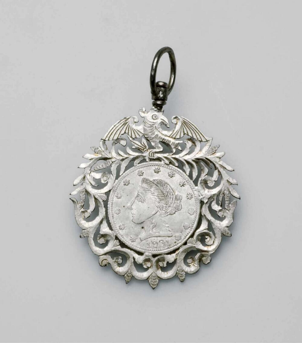 Zilveren hanger voor een horlogeketting
