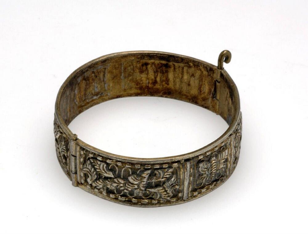 Verguld zilveren armband bestaande uit twee delen