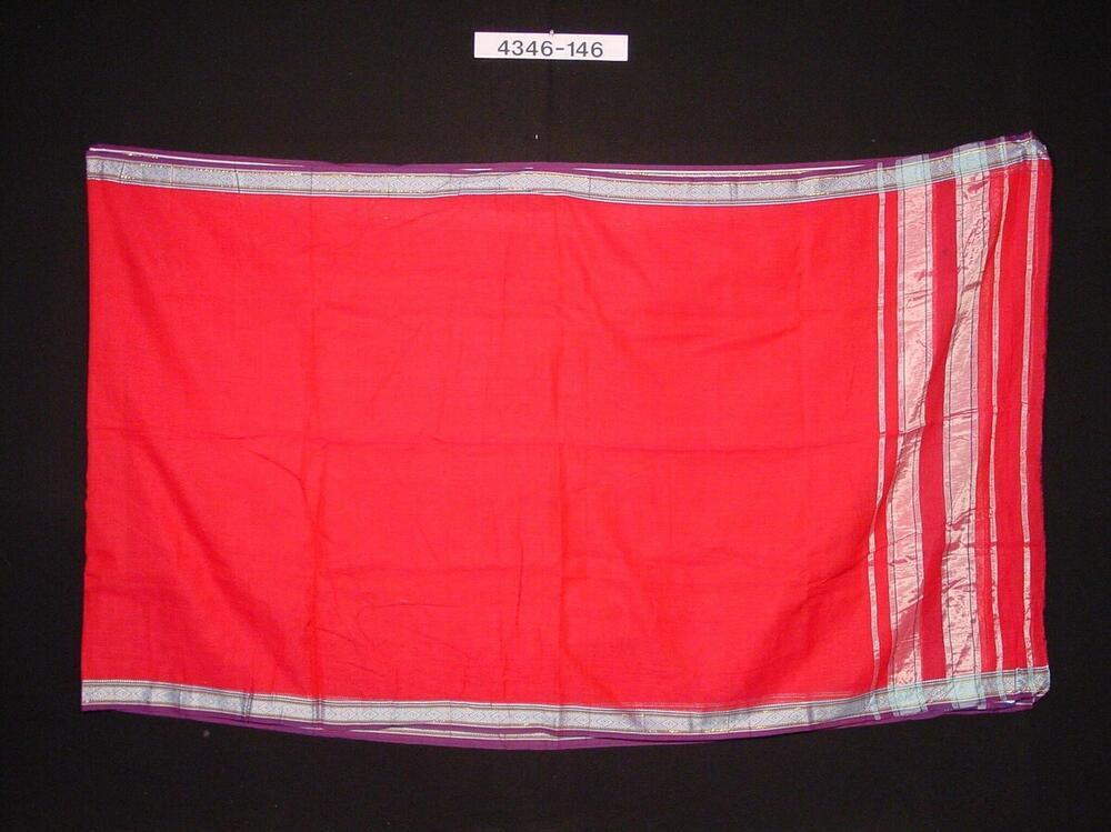 Katoenen omslagdoek met gouddraad